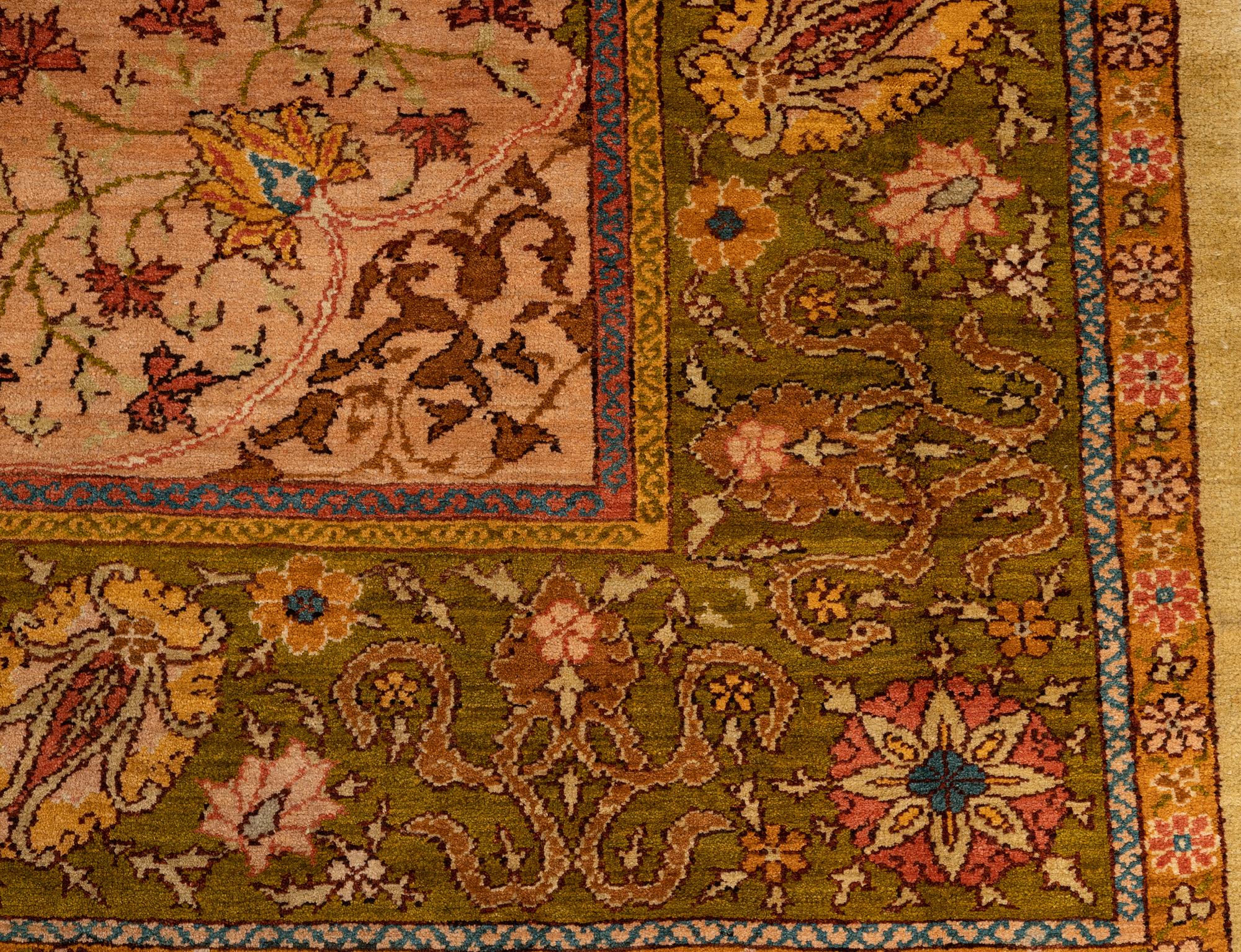 An antique west anatolian Ushak carpet, ca 367 x 296 cm.