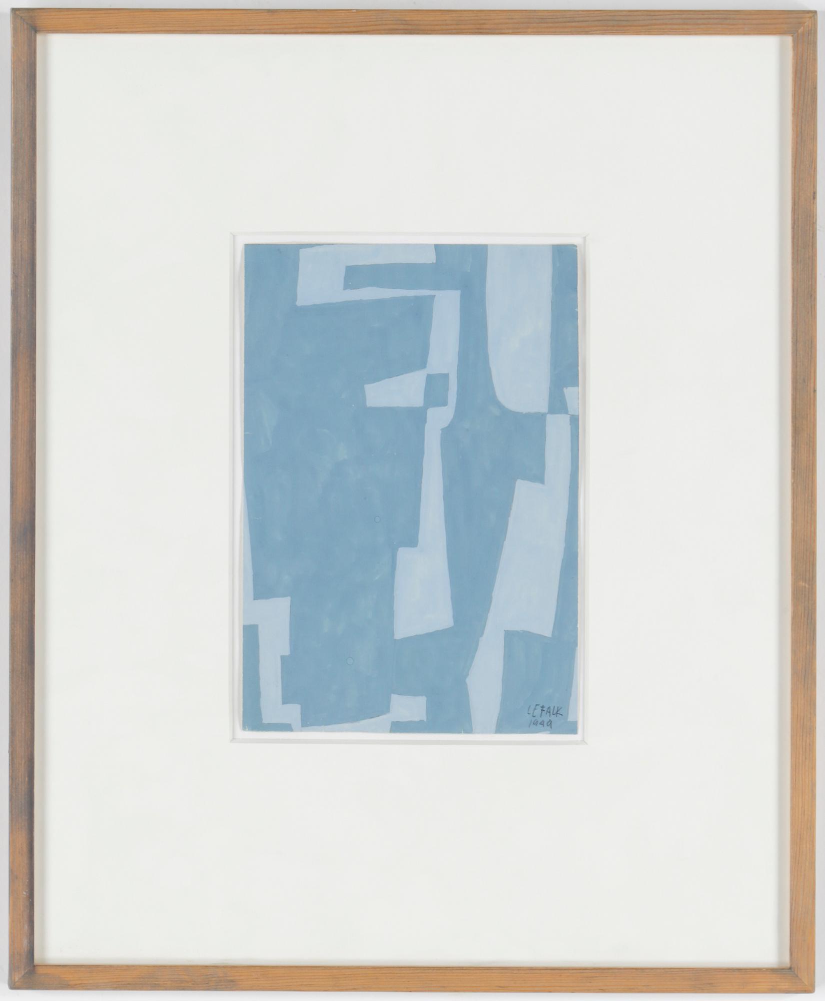 LARS-ERIK FALK, gouache. Signerad o daterad 1949.