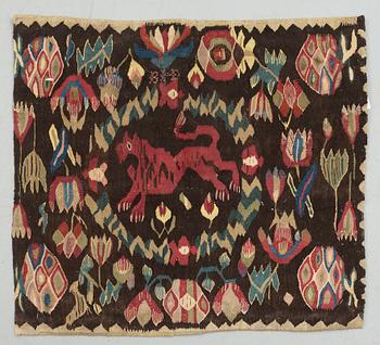 VÄVNAD, flamskväv, 1800-tal. Ca 47x53 cm.