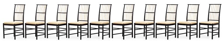 A set of ten Josef Frank chairs, Svenskt Tenn.