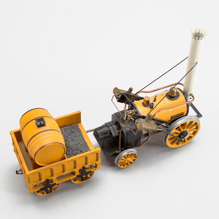 HORNBY, ånglok med tender, "Stephensons Rocket", 1900-talets senare del, spårvidd 3,5 tum.