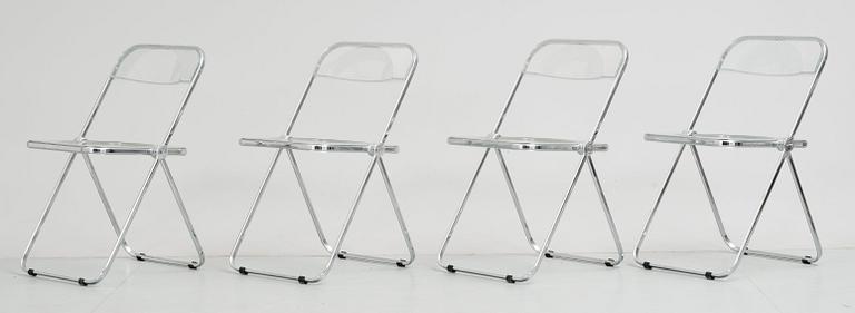 FÄLLSTOLAR, 4 st. Giancarlo Piretti, Castelli, Italien.
