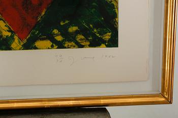 JIM DINE, etching, aquatint and carborundum in colours, signed, numbered 44/70 and dated 1982.