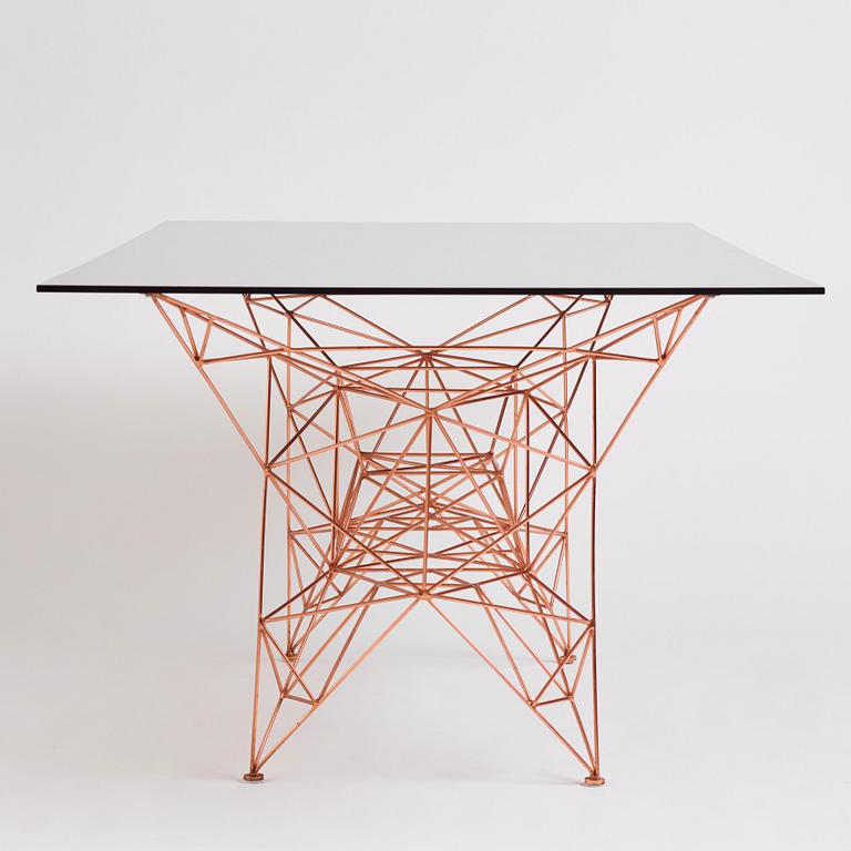 Tom Dixon, a "Pylon Dining Table", Tom Dixon Studio, London, post 2014.