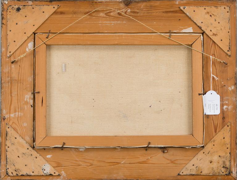 INA SJÖSTRÖM, olja på duk, otydlig signering.