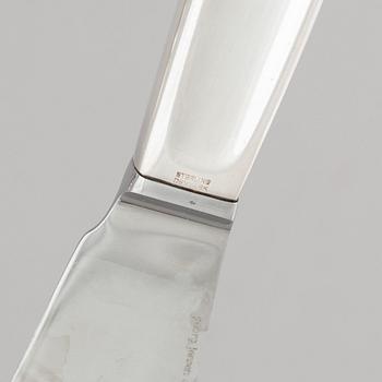 Tias Eckhoff, cutlery set, 99 pieces, sterling silver, "Cypress", Georg Jensen, Denmark.
