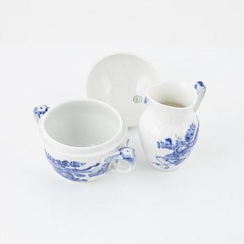 A 36-piece 'Blå blomst' porcelain service, Royal Copenhagen, Denmark.