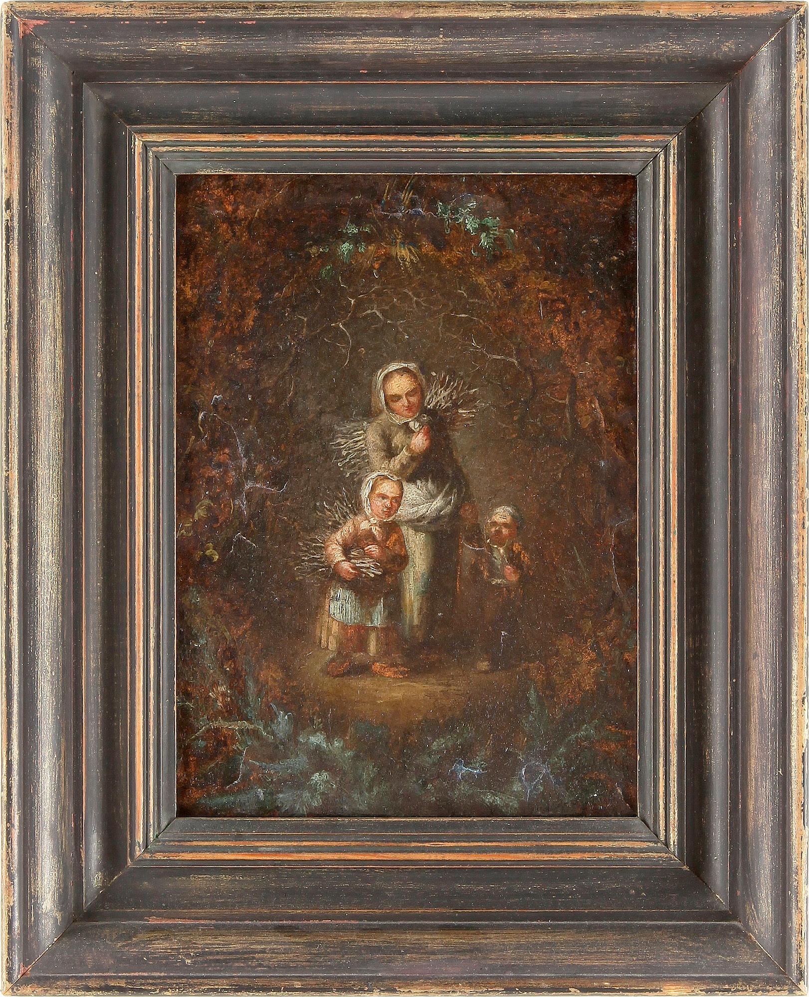 OKÄND KONSTNÄR, olja på duk, 1700/1800-tal.