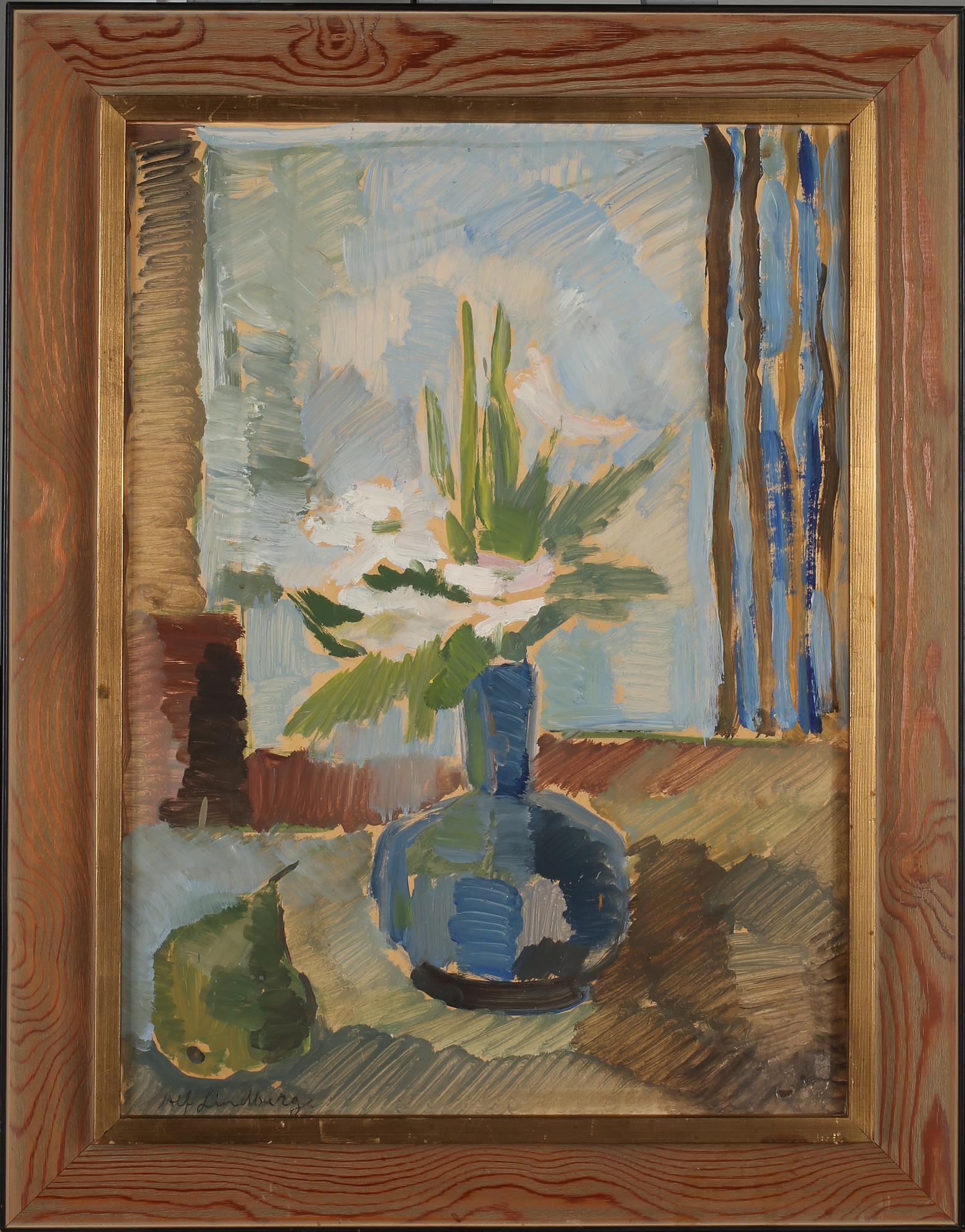 ALF LINDBERG, olja på papper, signerad.