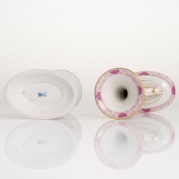 MAT- OCH KAFFESERVIS, 77 delar, porslin, Meissen, "Indische malerei", 1900-talets andra hälft.