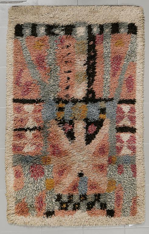 A hooked rug by Arne Lindaas for Sellgren & Co., designed in 1965-67, dated 1970, 160 x 98 cm.