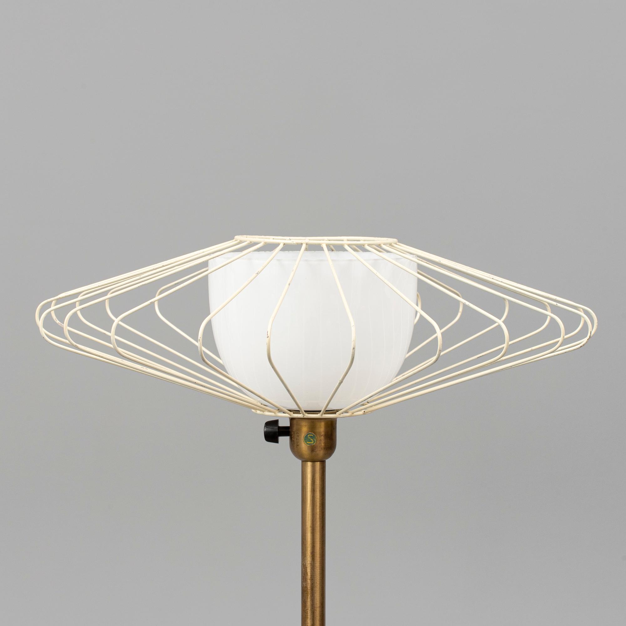 A brass floor light from ASEA Belysning, 1940's/50's.