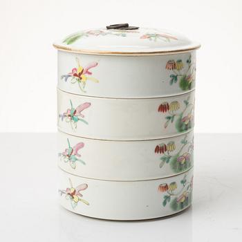 Matlåda, porslin, Kina, sen Qingdynasti/omkring år 1900.