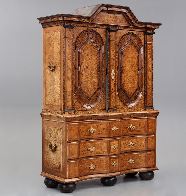 A Swedish late Baroque 18th century cupboard.