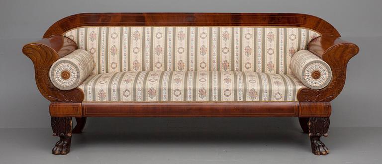 SOFFA, biedermeier, 1800-talets mitt.