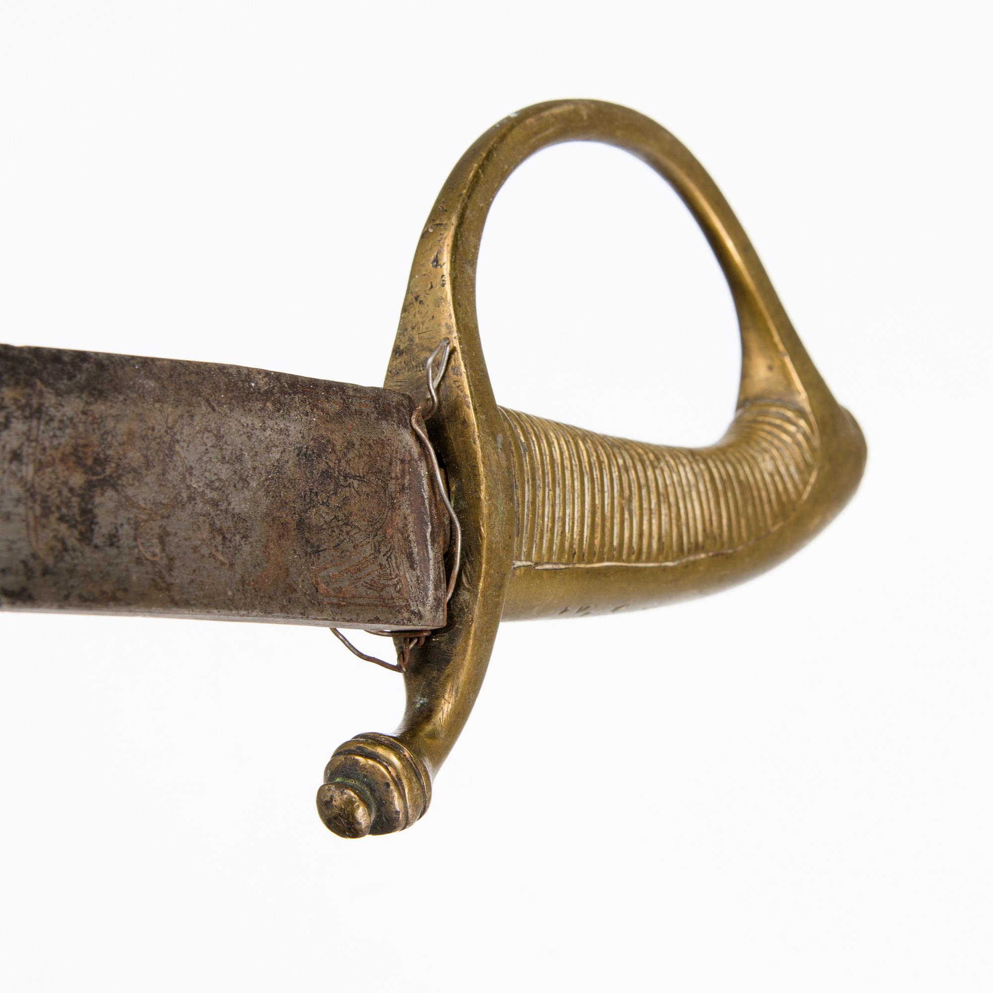 A Russian short sword, model 1817.