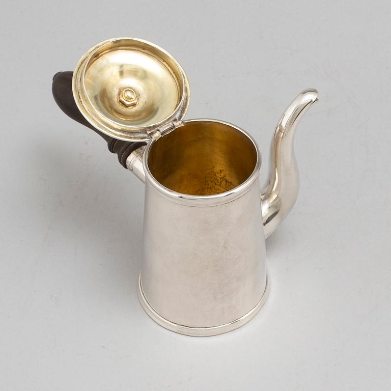 GUSTAF MÖLLENBORG, a silver milk jug from Stockholm, 1844.