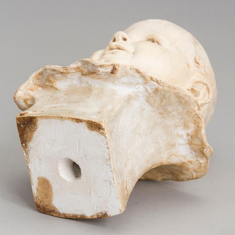 ROBERT STIGELL, gipsbyst, signerad och daterad 1901.