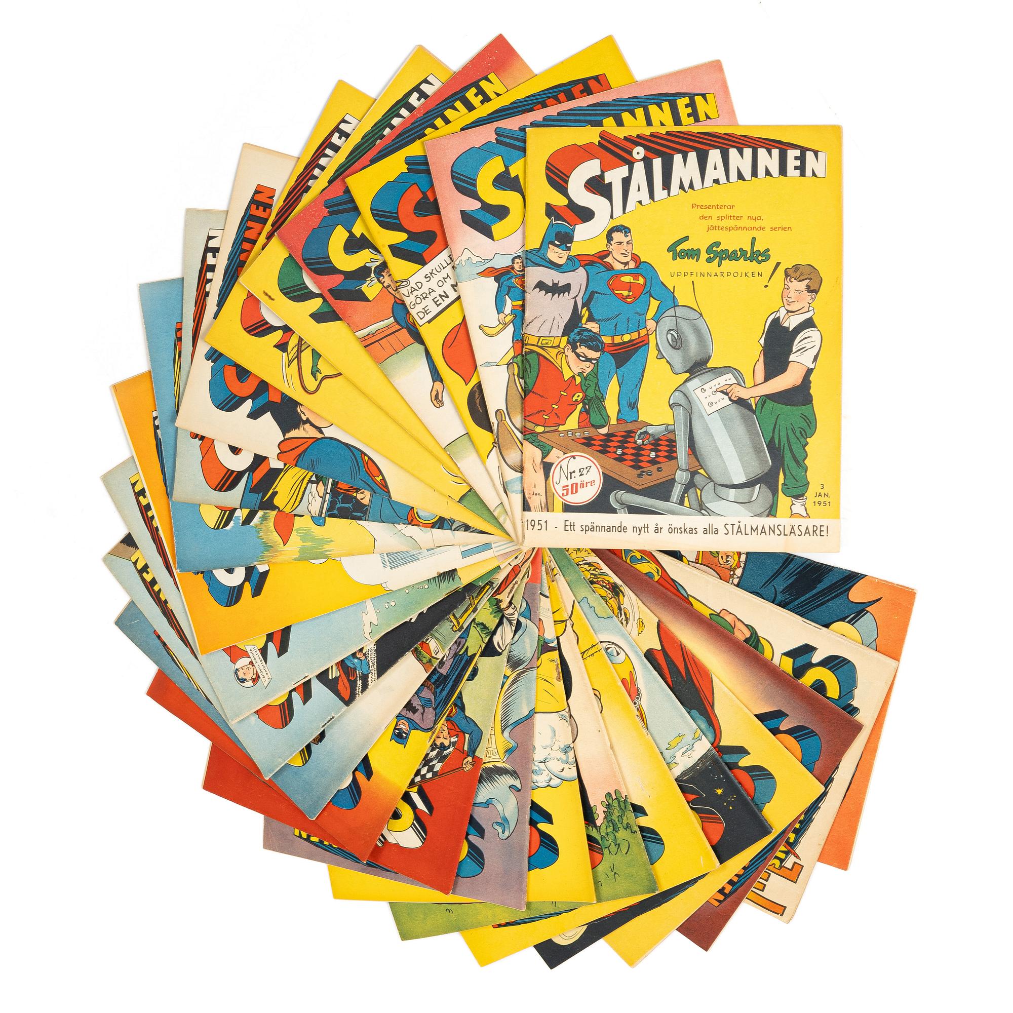 Comic books, 24, “Stålmannen”, 1951.