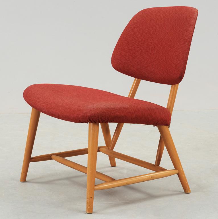 STOL, "TeVe", Alf Svensson, Ljungs Industrier, ur serien "Bra Bohag", Modellen Formgiven 1953.