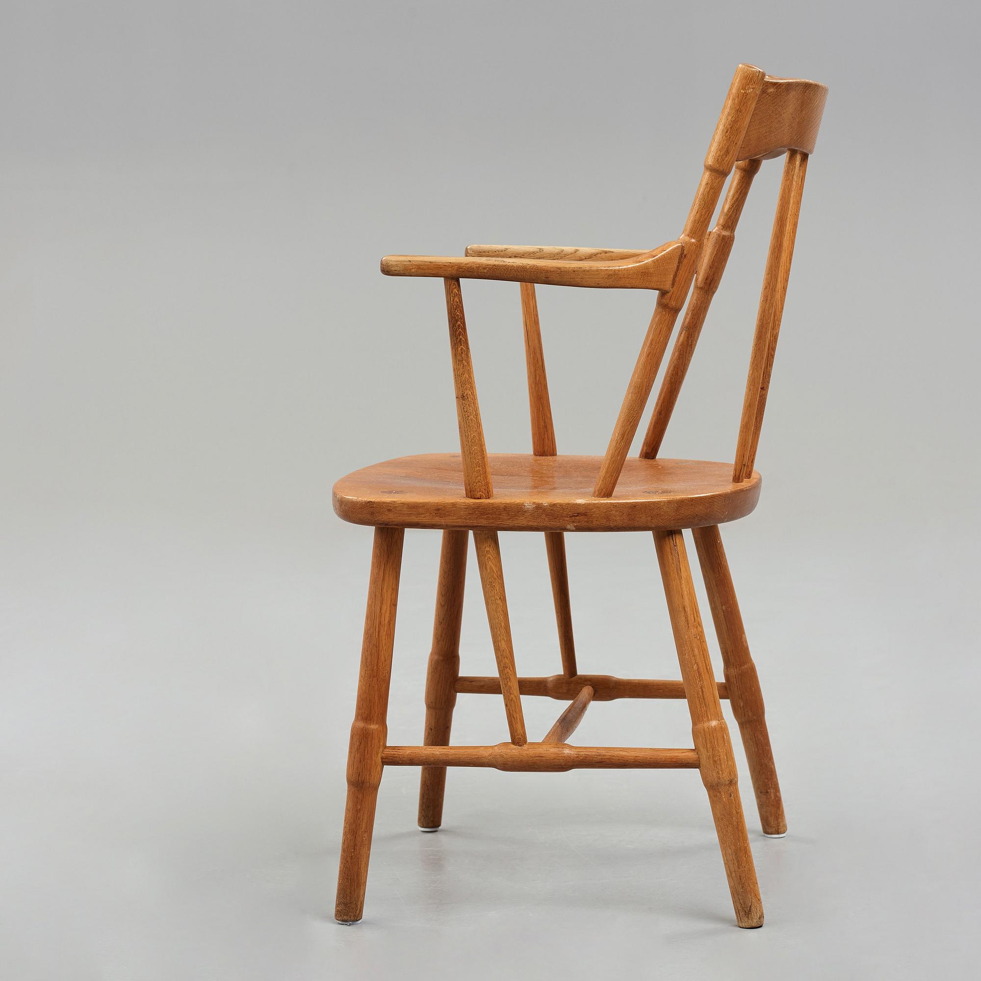 HANS J WEGNER, a "Windsor" chair for Mikael Lauersen, Denmark, 1940's.