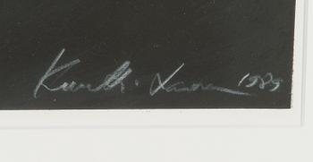 Kuutti Lavonen, lithograph, signed and dated 1989, numbered 38/50.