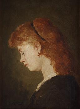 August Jernberg, Portrait of the artist's daughter.