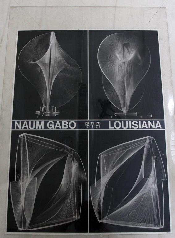 NAUM GABO och FERNANDEZ ARMAN, efter, utställningsaffischer, Louisiana, 2 st.