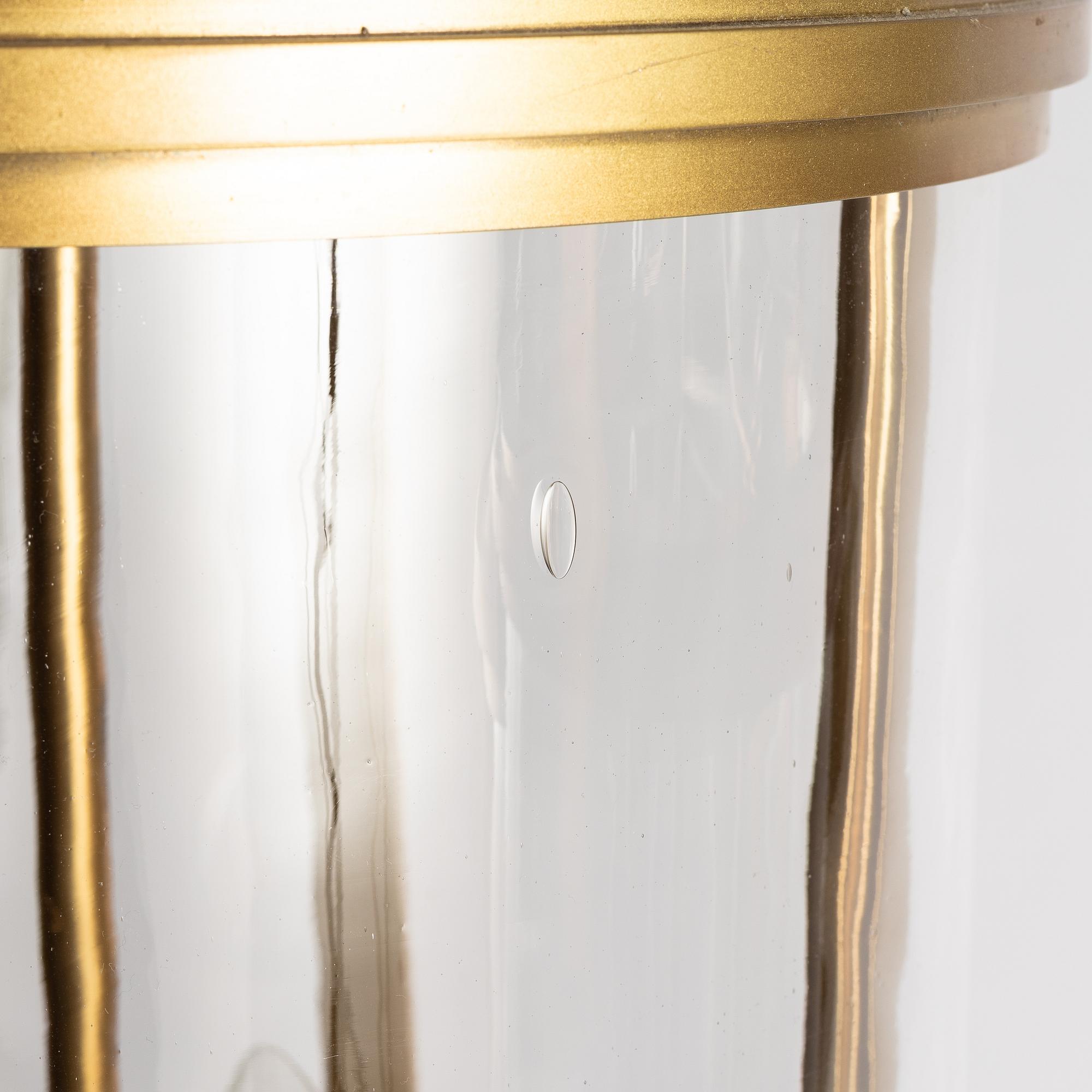A pair of ceiling lanterns, contemporary.