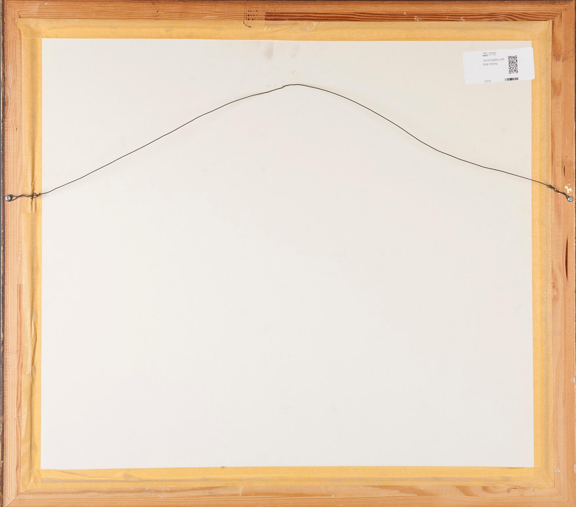 LITOGRAFI, efter Carl von Kügelgen, daterad 1822.