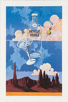 ABSOLUT STATEHOOD, 1992 - 1993. Mapp med 51 st litografier, signerade och numrerade 25/400.
