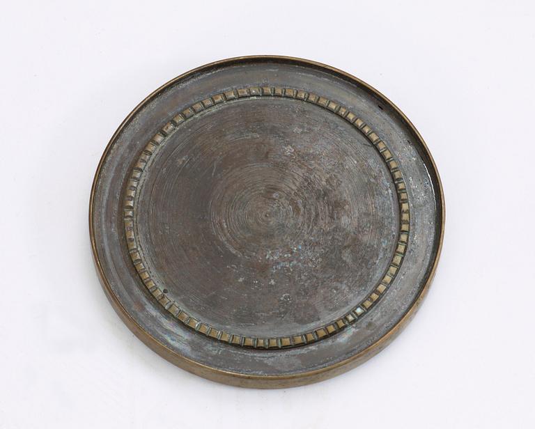 TAKLAMPA, sannolikt Ystad Metall, art déco, 1920/30-tal. Höjd ca 50 cm.