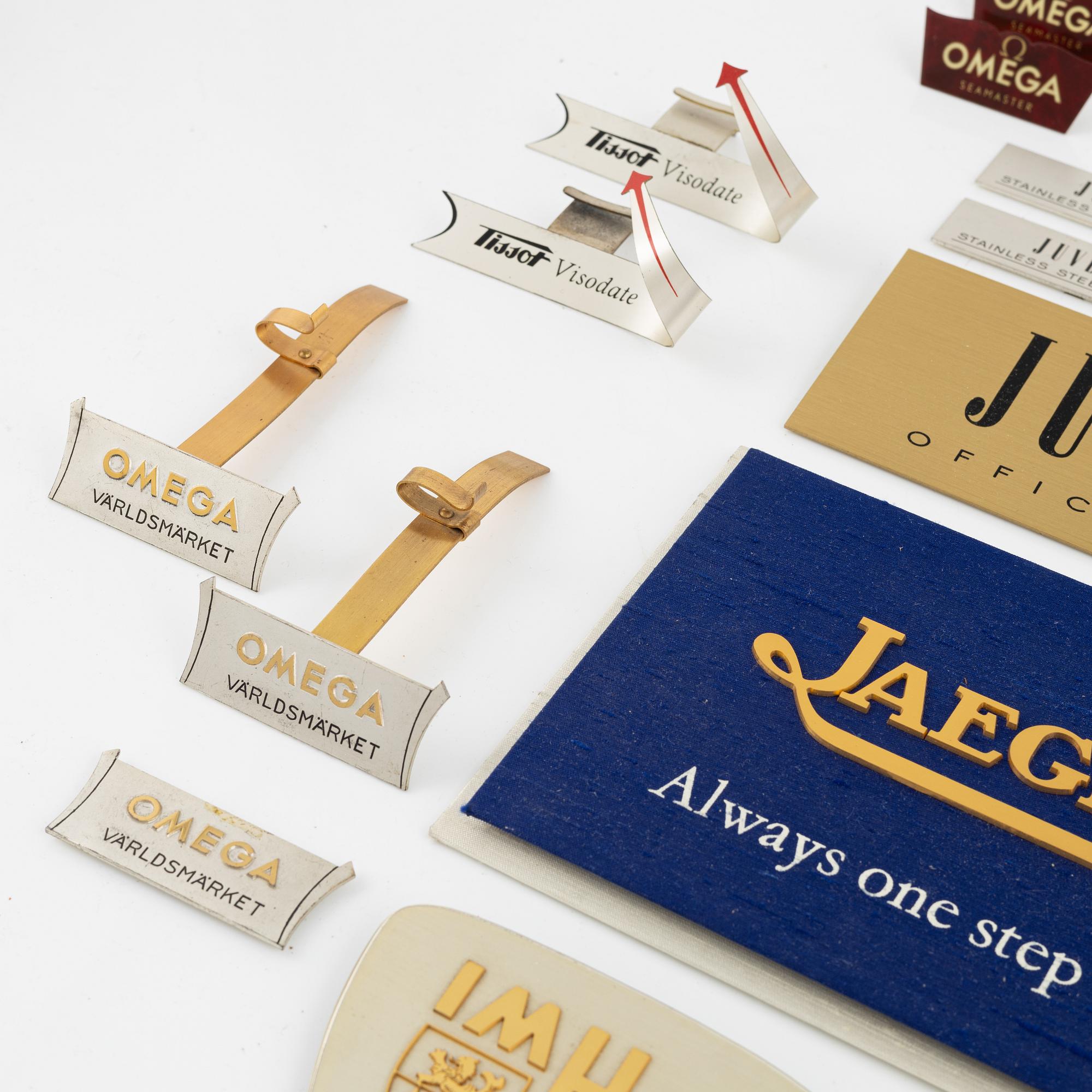 Display material, Jaeger-LeCoultre, Tissot, Vacheron Constantin, and others, "Åke Falk Urhandel".