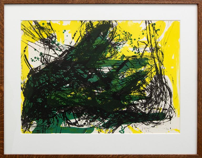 Asger Jorn, color lithograph, signed, numbered, dated -63 28/50.