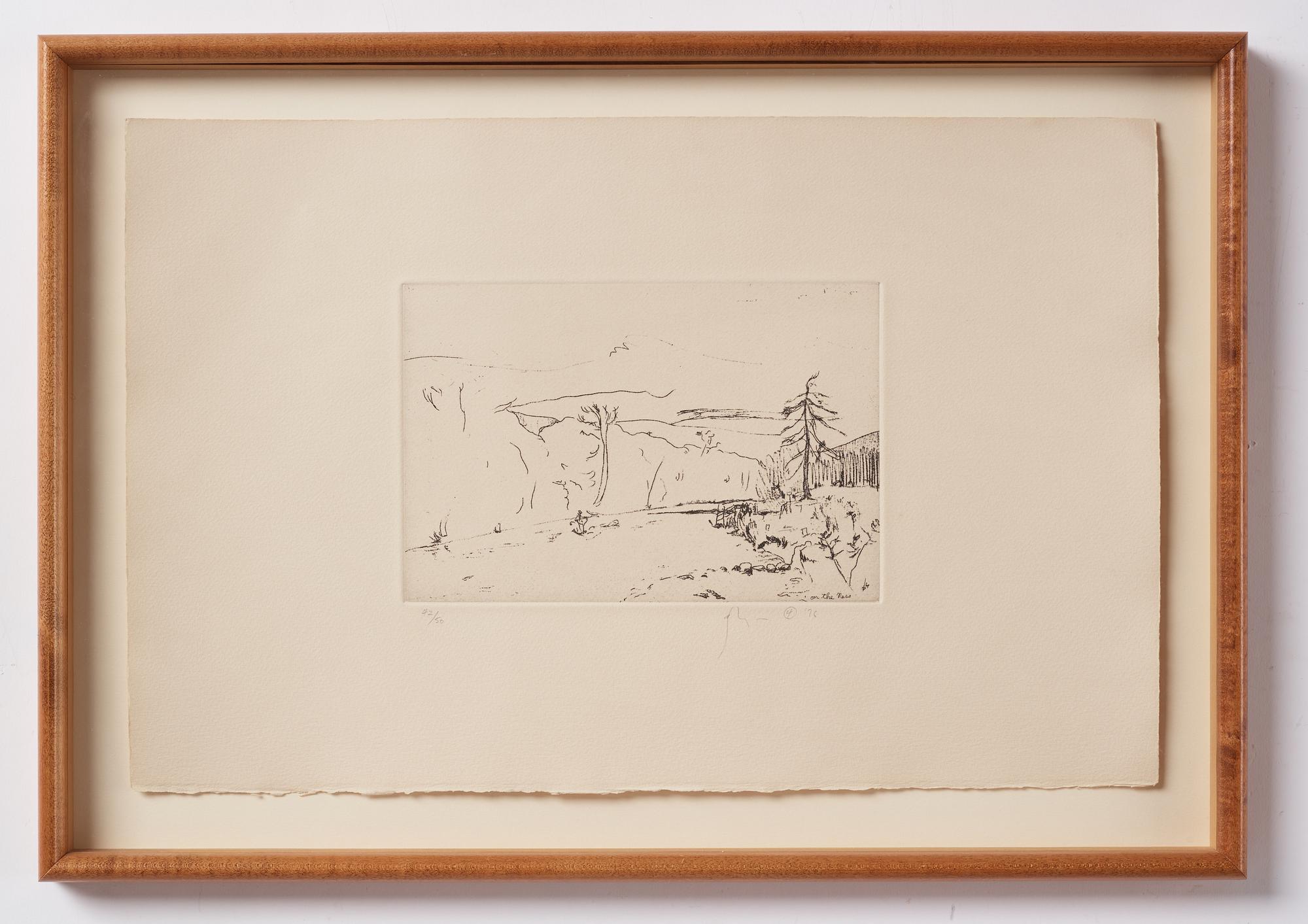 Barry Flanagan, tre stycken etsningar. Samtliga signerade. En numrerad 42/50 och två numrerade 44/50.