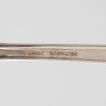A 64-piece sterling silver 'Modern Victorian' cutlery set by Lunt, USA, latter half of the 20th century.