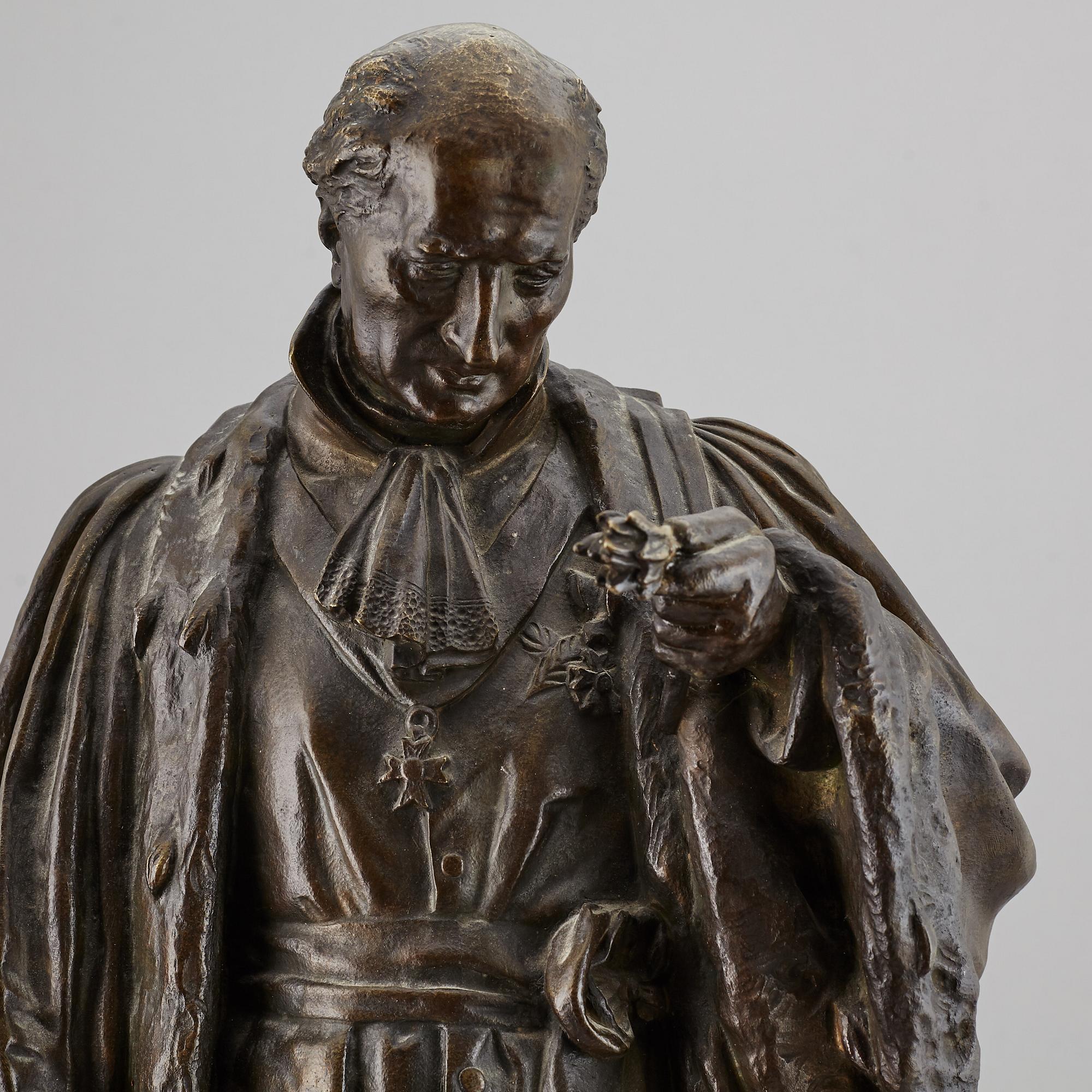 JEAN-FRANÇOIS LEGENDRE-HÉRAL, attributed to, sculpture, bronze, signed and dated 1843.