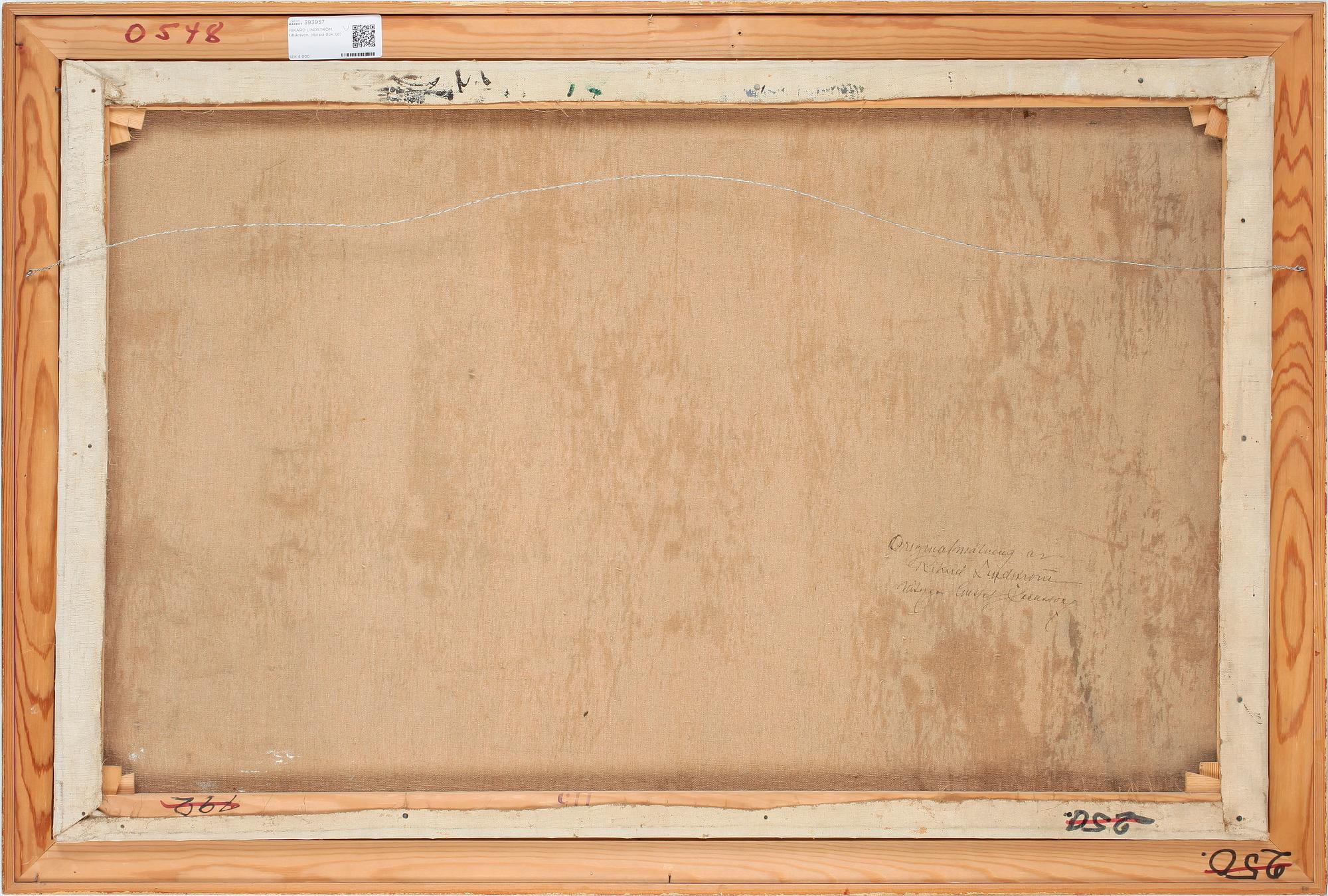 RIKARD LINDSTRÖM, tillskriven, olja på duk.