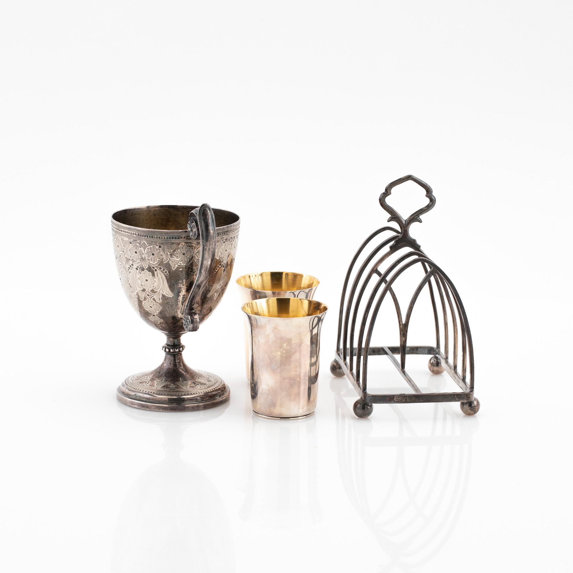 Parti, silver, 4 delar.