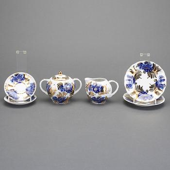 KAFFESERVIS, 26 delar, porslin, Lomonosov, Sovjetryssland, 1970-tal.