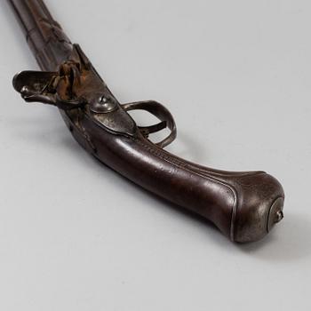 A Danish flint lock pistol signed, (Paul Nielsen Norrman, ca 1700).