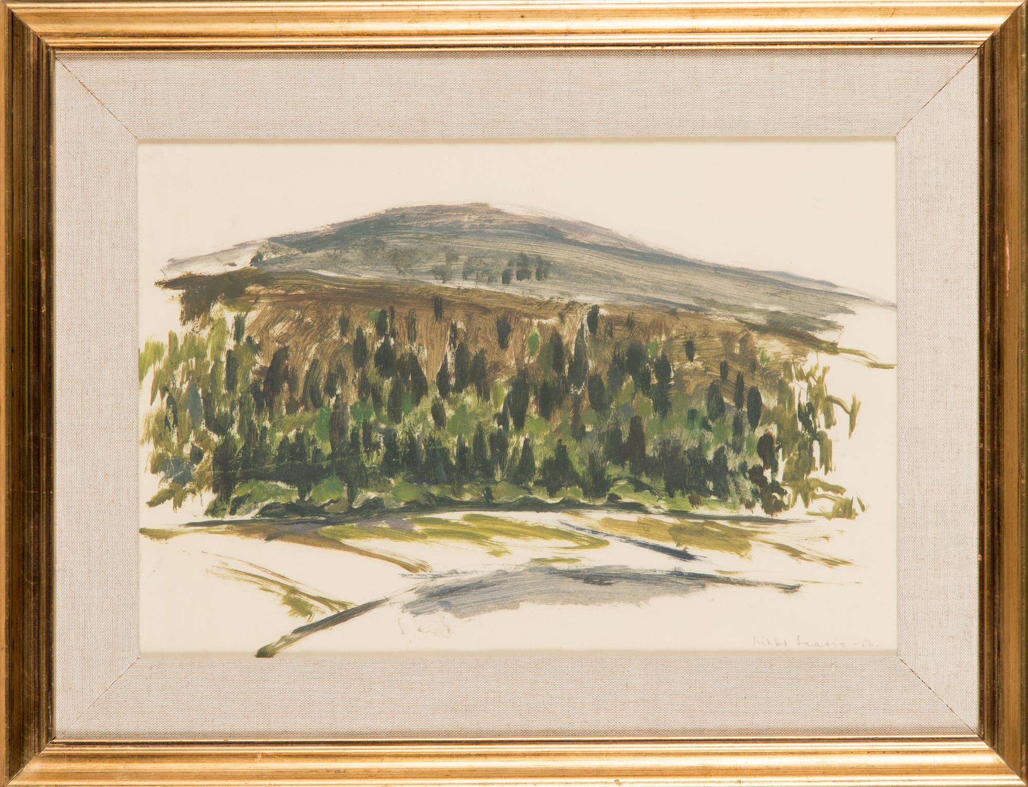 Mikko Laasio, olja på papper, signerad och daterad-56.