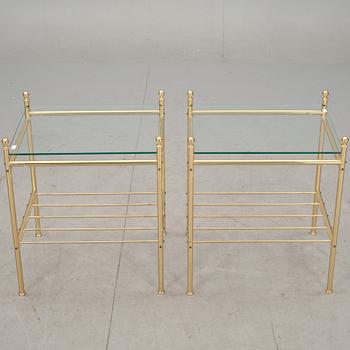 SÄNGBORD, ett par, 1900-talets andra hälft.