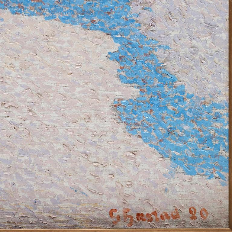 Gustaf Fjaestad, Tracks in deep snow.