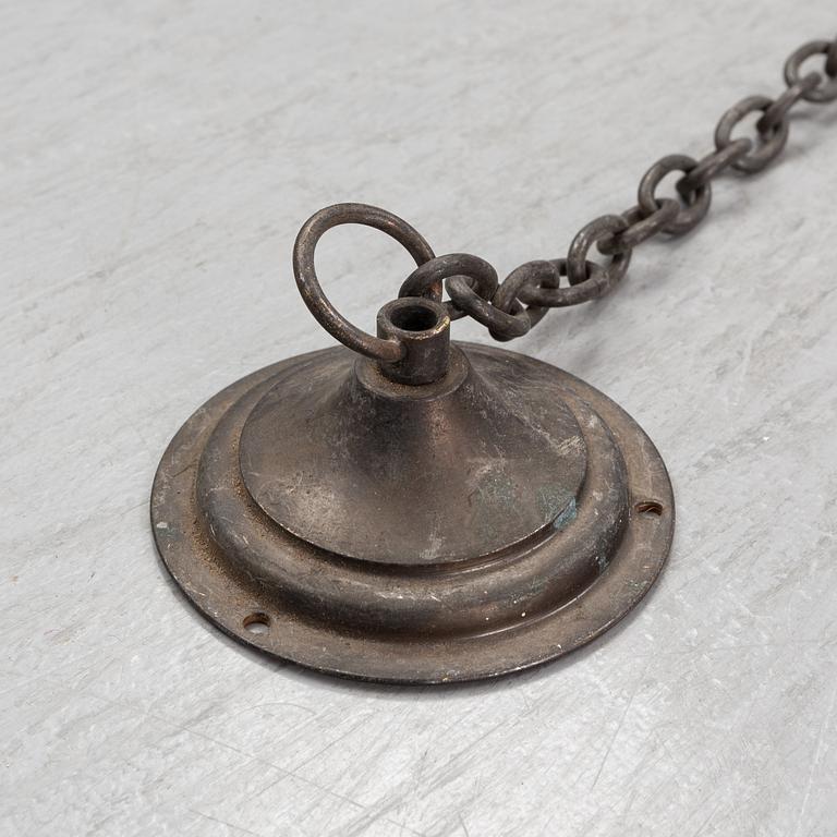 Hanging lamp, probably 1920's.