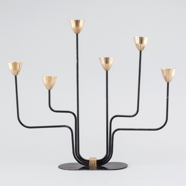 A candelabra by Gunnar Ander for Ystad metall, third quarter of the 20th century.