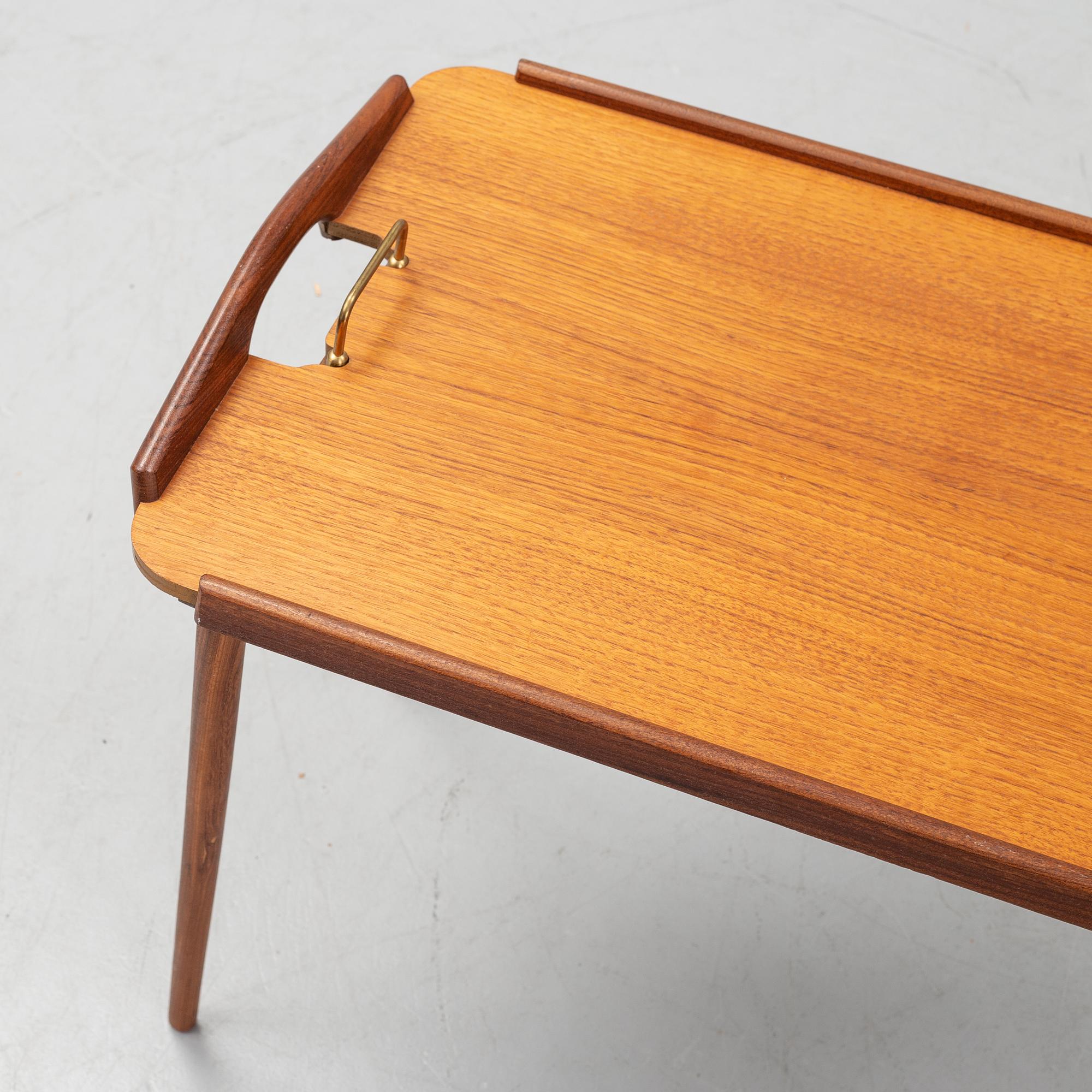 a 1950's 'Tixi' tray table by Berndt Winge for Aase Möbler, Norway.