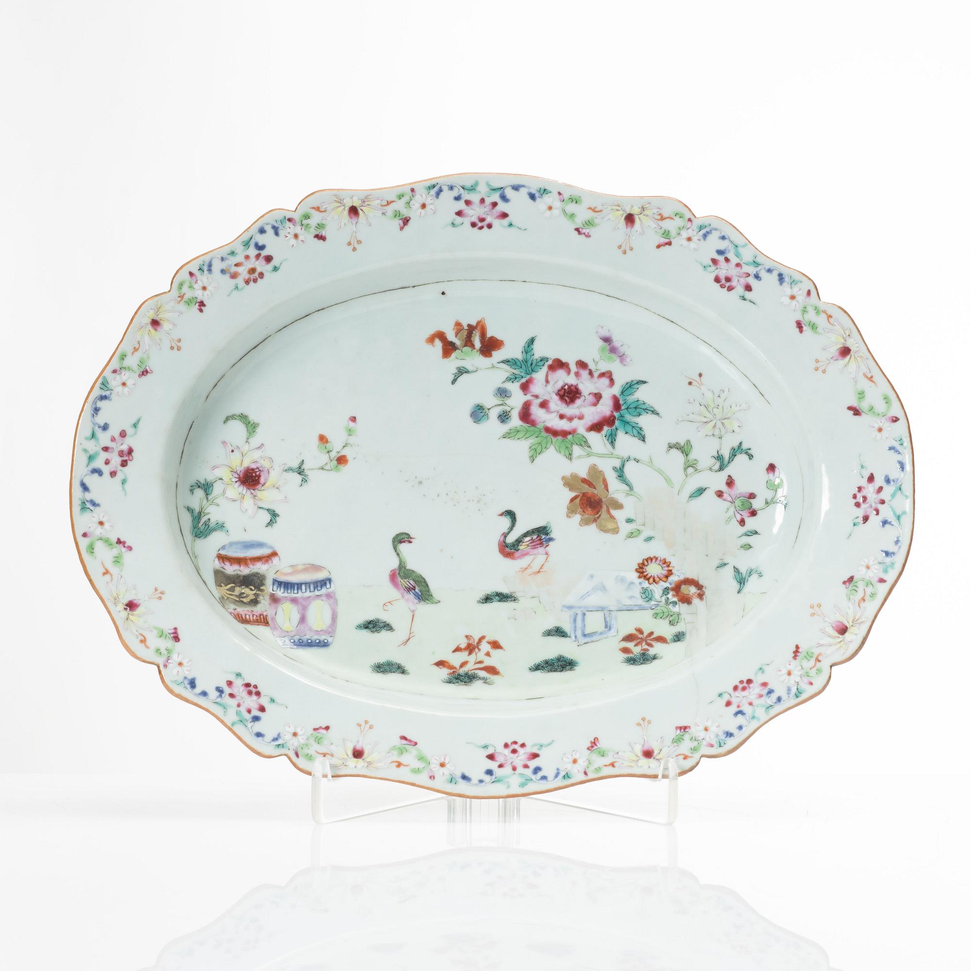 Fat, kompaniporslin, Kina, Qingdynastin, Qianlong (1736-95).