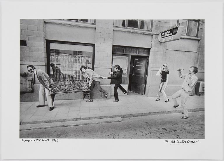 Carl Johan De Geer, photo, signed 1/5.