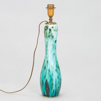 Friedl Holzer-Kjellberg, a ceramic tablelamp, signed Arabia -F.H.Kj.-.